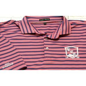 Southern Point Co Polo Striped Performance Stretch Golf Fortaleza Esporte XL